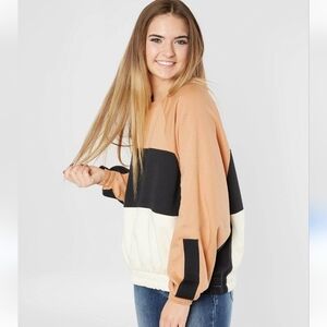 HURLEY One & Only Dolman Pullover Women's Sweatshirt Baggy Slouchy Sz. S